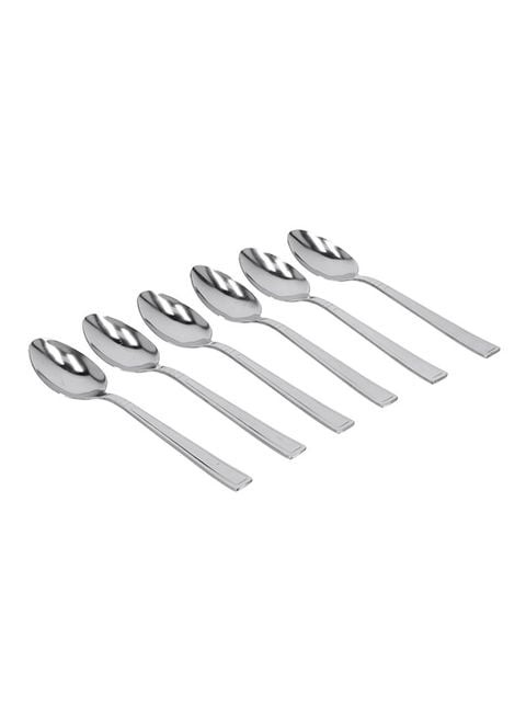 Delcasa 6-Piece Dessert Spoon Silver