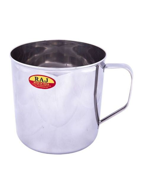 Stainless Steel Deluxe Mug Silver 8centimeter