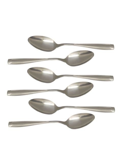 Delcasa 6-Piece Dessert Spoon Silver