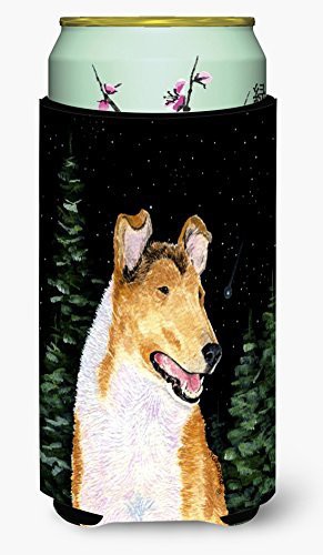 Caroline&#39;s Treasures Ss8484Tbc Starry Night Collie Smooth Tall Boy Beverage Insulator Beverage Insulator Hugger, Tall Boy, Multicolor