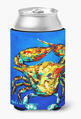 Caroline&#39;s Treasures Mw1021Cc Crab Criss Crow Can Or Bottle Beverage Insulator Hugger, Can Hugger, Multicolor