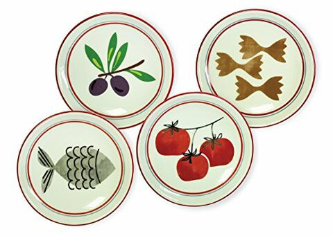 Boston International Ceramic Dipping Dishes, Set Of 4, Antipasto