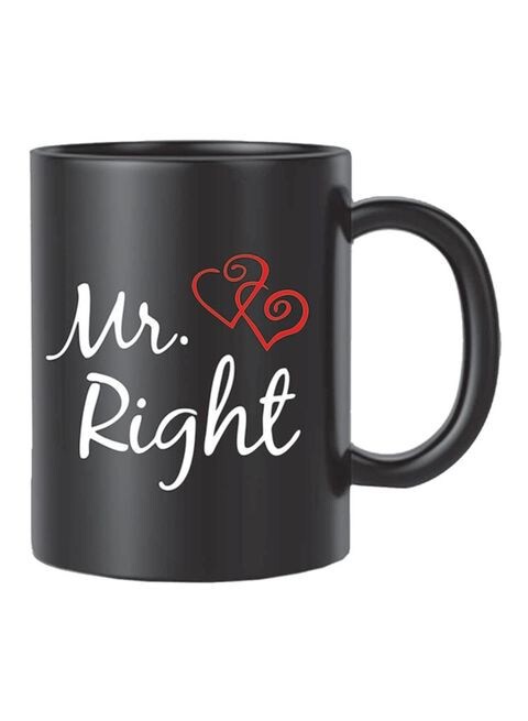 FMstyles Mr. Right Mug Black/White 10 cm