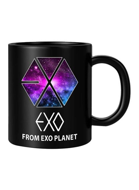 كوب FMstyles EXO من EXO بلون ارجواني/ازرق/اسود 10 سم