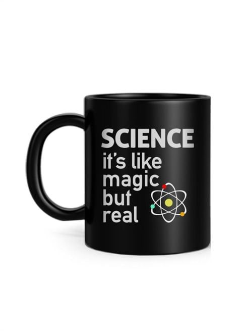 FMstyles Science Printed Mug Black 10 cm