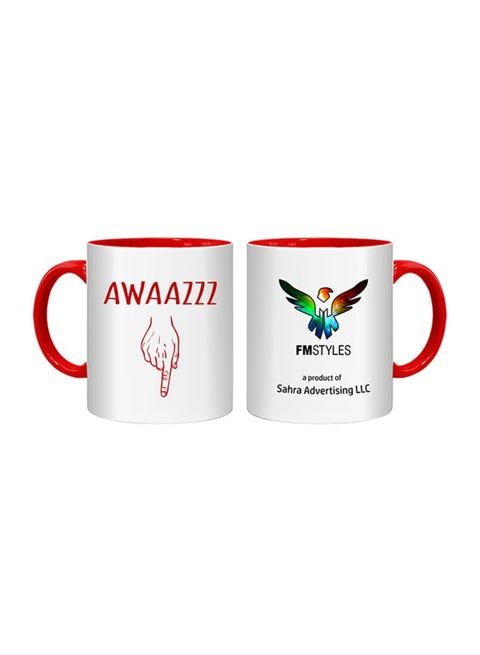 FMstyles Awaaz Nichey Printed Mug Multicolour 10ounce