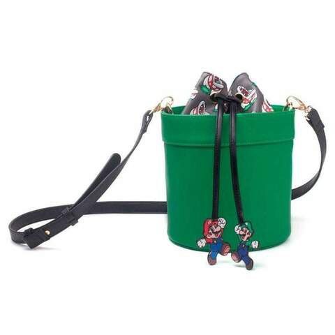 SUPER MARIO - SHAPED PIPE LADY DRAWSTRING SHOULDERBAG