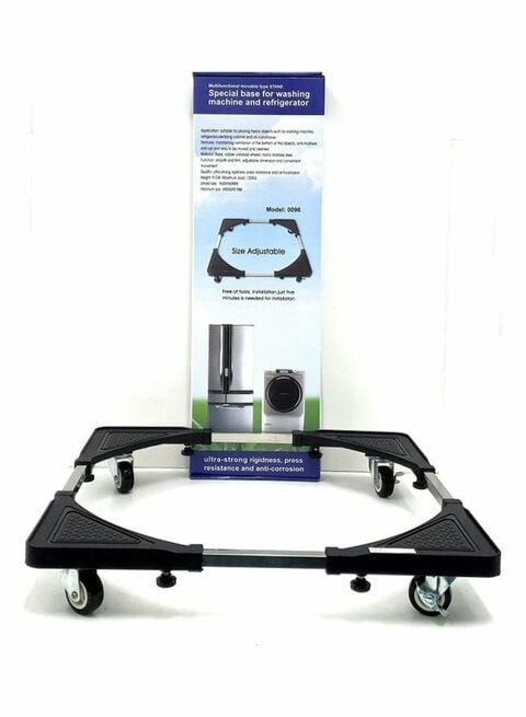 Heavy Duty Washing Machine And Refrigerator Adjustable Stand 96 Black