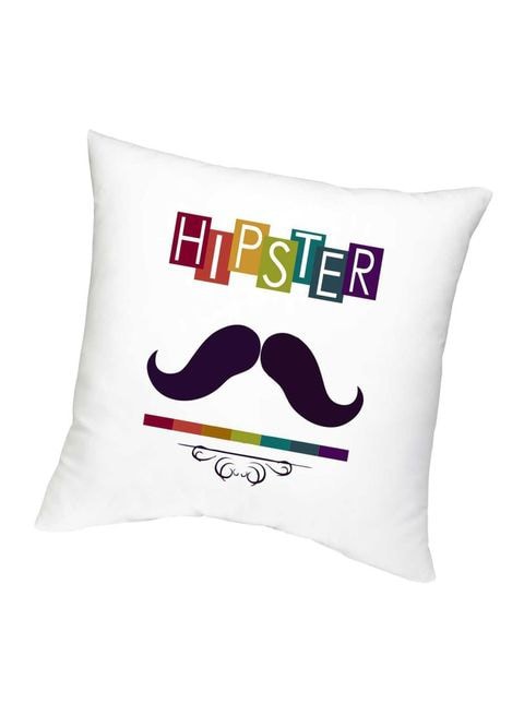 FMstyles Hipster Muchtach Printed Cushion