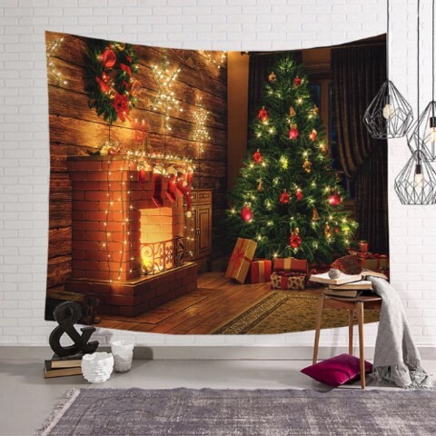 Deals for Less -Wall hanging tapestry home decor , Christmas tree design