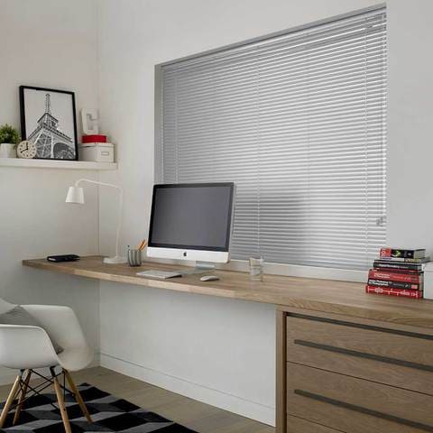 Madiba Silver Venetian Blinds W: 200cm H: 200cm