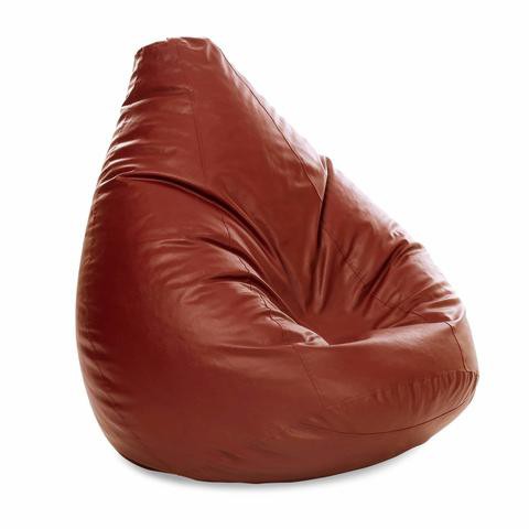 Comfy - PVC Leather Bean Bag Tan Brown