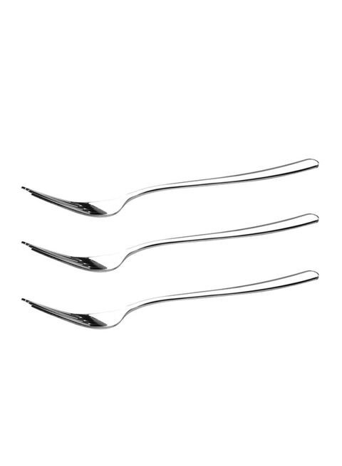 Royalford 3-Piece Dinner Fork Silver