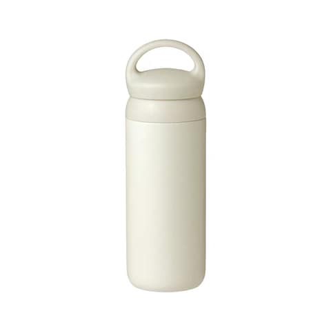 Stainless Steel Vacuum Insulated Travel Tumbler with Double Partition SEALING Ring - 500ml (WHITE)