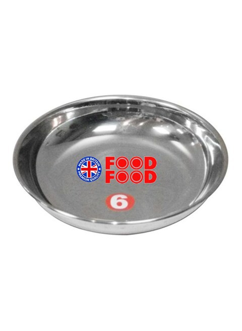 Generic Stainless Steel Plate Silver 15cm