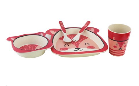 Bamboo Fiber Children Dinner Set, 5pcs set