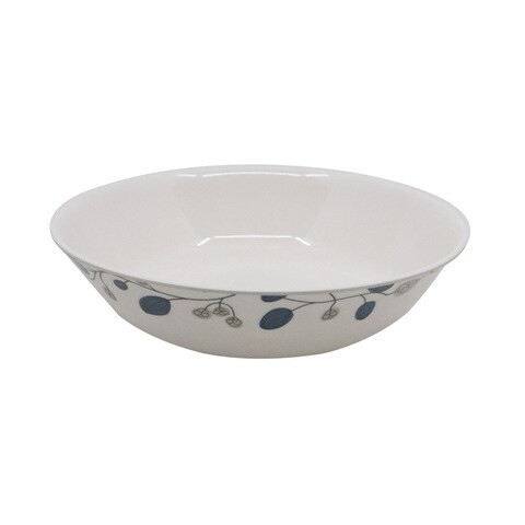 Servewell Blue Decor Bowl White 21cm