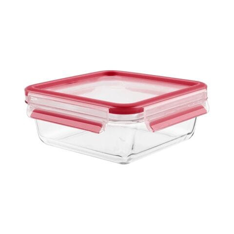 Tefal Masterseal Square Glass Container With Lid 900ml