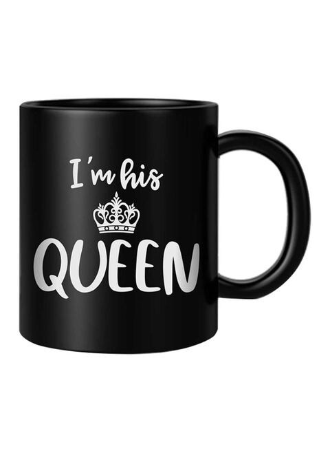 FMstyles I&#39;m His Queen Mug White/Black 10 cm