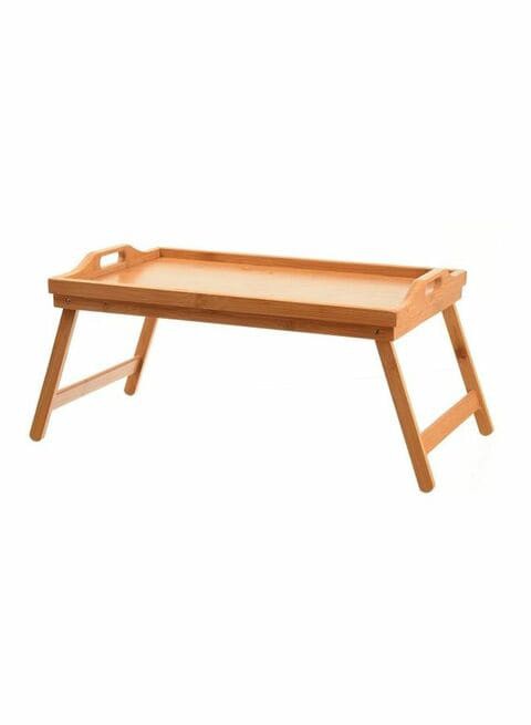 Bamboo Breakfast Serving Tray Beige 58x38x6.5centimeter