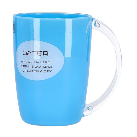 Delcasa Dc1321 400ml Water Cup With Handle - Portable Drinking Glass, Lead-Free Dishwasher Safe