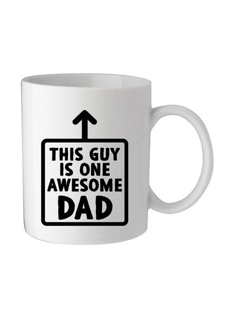 Giftex This Guy Is One Awesome Dad White/Black 11.5X10.5X10.5cm