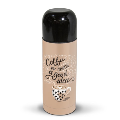 Lily &amp; Val: Coffee Always Thermos Flask