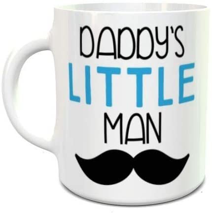 Goldedge Happy Fathers Day Daddy&#39;s Little Man Personalized Ceramic Sublimation Mug 11 Oz Fully Customized Coffee Mug