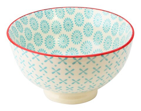 11CM STONEWARE BOWL -3 PCS, LIGHT BLUE, A130610