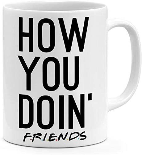 Papeyone Ceramic How You Doin Friends Mug White