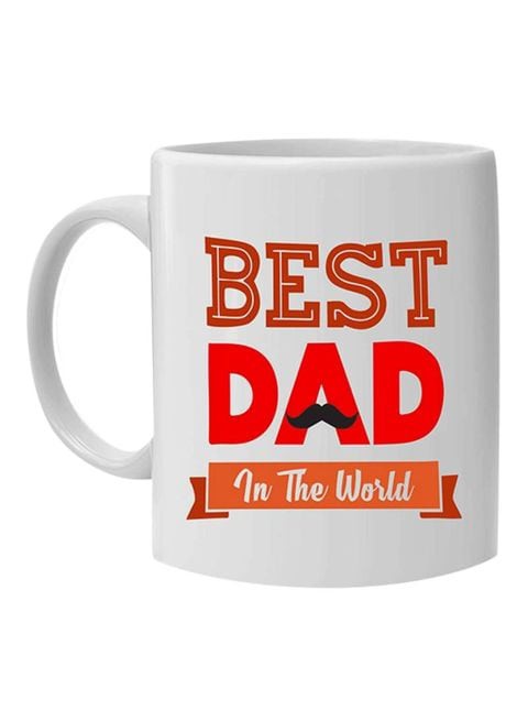 Fm Styles Best Dad Ever Printed Mug White 10cm