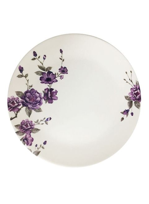 Blossom Dinner Plate White/Green/Purple 10.5inch