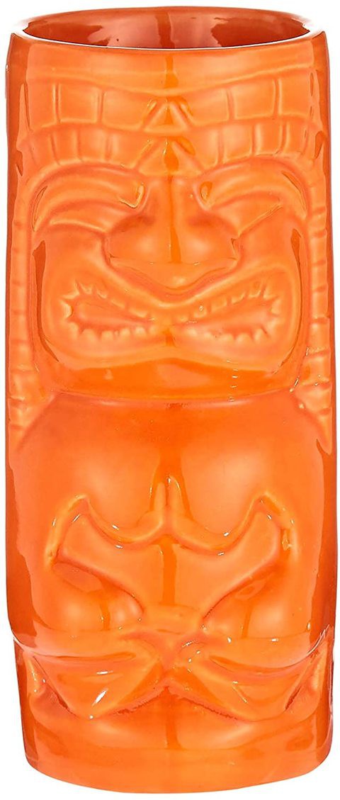 Arch Tiki Ceramic Cocktail Mocktail Juice Glass - Orange