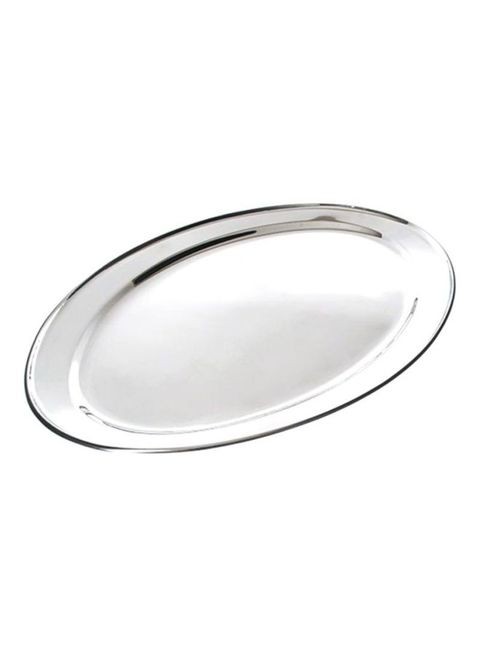 Oval Tray Silver 55centimeter