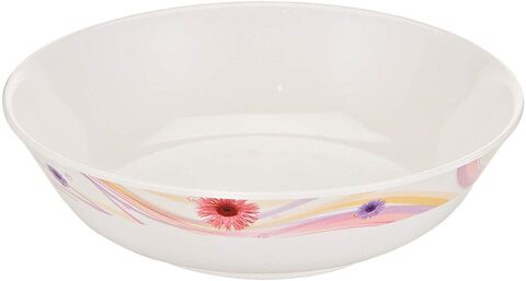 Servewell 21 cm Flower Fashion Bowl, White