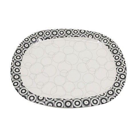 Servewell Mix And Match Oval Serving Plate Black 30x25cm