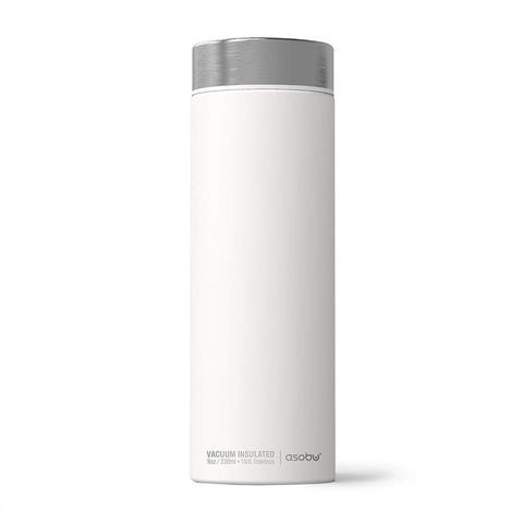 Asobu - Le Baton Travel Bottle White Silver