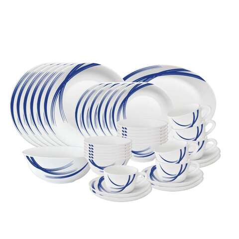 LARAH BY BOROSIL 38 PC STRIPE DINNER SET