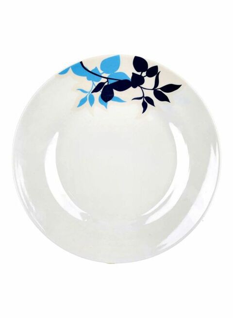 Delcasa Melamine 10 Dinner Plate White/Blue/Black 10Inch