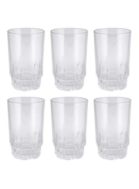 Delcasa 6-Piece Glass Tumbler Set Clear 270ml