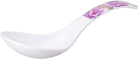 Dinewell - Blossom Melamine Serving Spoon 24.5 X 6.5 Cm-Dws5014Bl