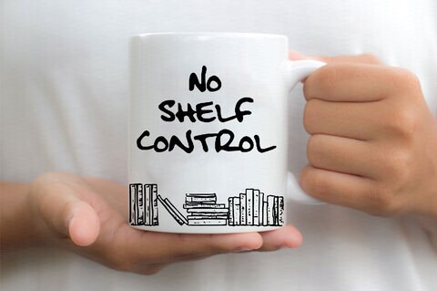 Giftmate Shelf Control Printed Ceramic Tea and Coffee Mug 320ml