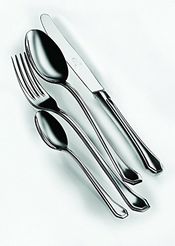 Mepra 101722005 Place Set, [5 Piece, Polished Silver Finish, Dishwasher Safe Cutlery