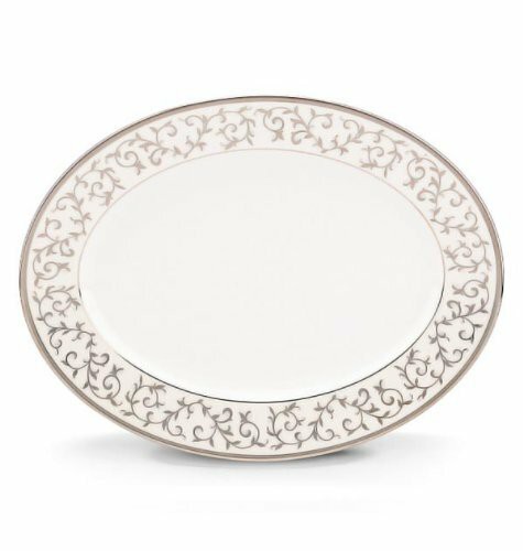 Lenox Opal Innocence Silver Oval Platter