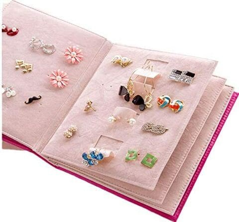 Doreen Creative Jeweller Earrings Leather Storage Books Travel Portable Earrings Organizer（GC2092A）