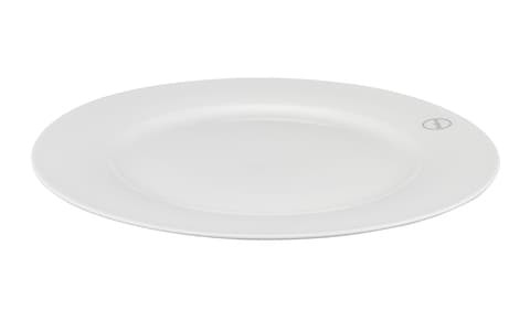 Shallow Porcelain Dinner Plate, White, 27 cm, TS-WH-10