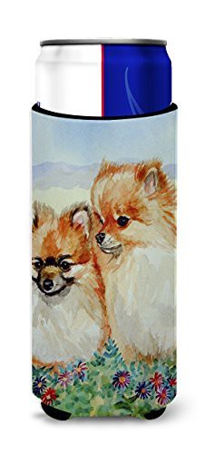 Caroline&#39;s Treasures 7262Muk Pomeranian Ultra Beverage Insulators For Slim Cans, Slim Can, Multicolor