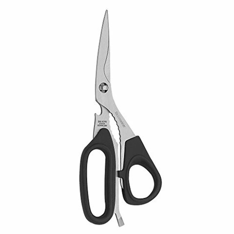 Messermeister Take-Apart Stainless Steel Utility Kitchen Shears, 8.5-Inch, Black