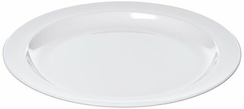 Winco Mmpr-10W Round Melamine Plate, 10.25-Inch, White