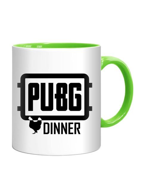 كوب قهوة بطبعة دجاج من FMstyles PUBG Green/White/Black